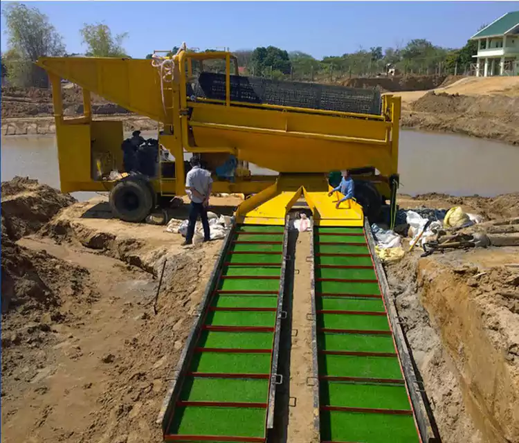 Bærbar mobil gullpanoreringsvogn